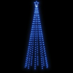 vidaXL Χριστουγεννιάτικο Δέντρο Κώνος 310 LED Μπλε 100 x 300 εκ.