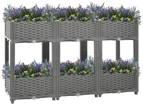 vidaXL Ζαρντινιέρα 120 x 40 x 71 εκ. από Πολυπροπυλένιο