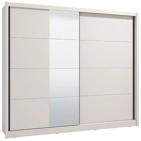 Wardrobe with Mirror Albi 245 Cashmere 245x60x216 cm