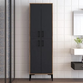 Ντουλάπι Καρυδί / Ανθρακί CEPEGEN 60x35x200