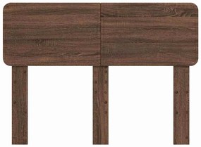 vidaXL Κεφαλάρι με κεφαλάρι Καφέ δρυς 135 cm Επεξεργασμένο ξύλο