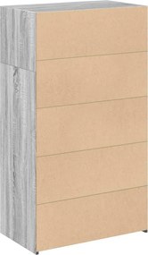 vidaXL Ντουλάπι Γκρι Sonoma 70x41x124 εκ. από Επεξεργασμένο Ξύλο