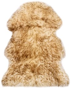 vidaXL Χαλί Καφέ Μελανζέ 60 x 90 εκ. από Γούνα Προβάτου