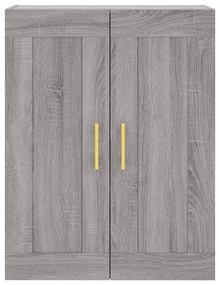 vidaXL Ντουλάπι Γκρι Sonoma 69,5 x 34 x 180 εκ. Επεξεργασμένο Ξύλο