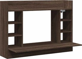 vidaXL Γραφείο Τοίχου Καφέ Δρυς 105x48x75 εκ. από Επεξεργασμένο Ξύλο