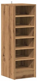 vidaXL Ντουλάπι παπουτσιών Artisan Oak 32x35x92 cm Κατασκευασμένο ξύλο