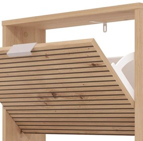 Παπουτσοθήκη Base 13 Artisan Oak με Μαύρες Γραμμές 58x18x119εκ. 58x18x119 εκ.