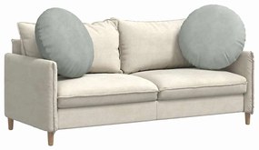 vidaXL Μαξιλάρια καθισμάτων 2 pcs Ανοιχτό γκρι Ø 40 x 13 εκ. Βελούδο