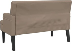 vidaXL Παγκάκι με Πλάτη Καπουτσίνο 112x65,5x75 εκ.