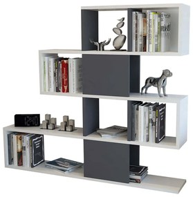 Βιβλιοθήκη Karlin 322RTC1103 120x19,5x109cm White-Anthracite