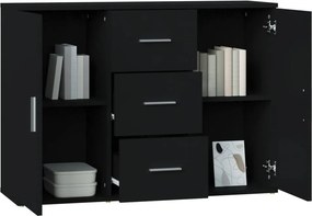 vidaXL Ντουλάπι Μαύρο 91 x 29,5 x 65 εκ. από Επεξεργασμένο Ξύλο