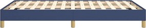 vidaXL Πλαίσιο κρεβατιού χωρίς στρώμα μπλε 120x200cm ύφασμα