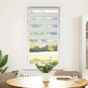 vidaXL Στόρι Ζέβρα 60,9 x 120 εκ. Πλάτος Υφάσματος 56,7 εκ. λευκό
