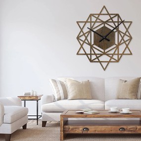 Ρολόι τοίχου  εσωτερικού χώρου ξύλινο clock1 - Clock1-Καρυδιά, 1mx1m