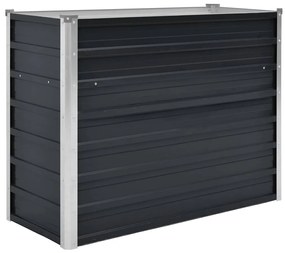 vidaXL Ζαρντινιέρα Υπερυψωμένη Ανθρακί 100x40x77 εκ. Γαλβαν. Χάλυβας
