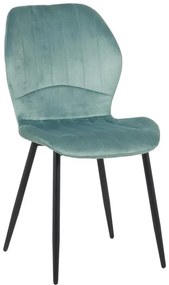 Καρέκλα Jelour βελούδο σε φυστικί απόχρωση 46.5x60x84εκ 4αδα 46.5x60x84 εκ.