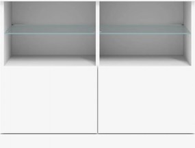 vidaXL Μπουφές με Φώτα LED Λευκός 81 x 37 x 67 εκ.
