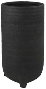 Κασπώ Με Πόδια 013.799335 Φ20,5x38,5cm Black Ceramic