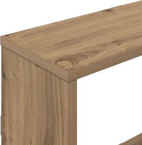 vidaXL Ράφι Τοίχου Artisan Δρυς 122 x 18 x 60 εκ. Επεξεργασμένο Ξύλο