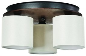 Arkolight Μοντέρνο Φωτιστικό Οροφής Τρίφωτο Φ40xY20cm Καφέ-Μπεζ 2420-2/3