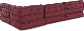 vidaXL Μονάδα Μοντέρνου Καναπέ Ύφασμα Καφετί 210 x 140 x 56 εκ.