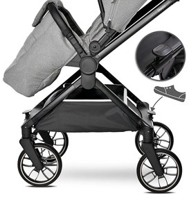 Πολυκαρότσι REYA 3 σε 1 Brown με Αναστρέψιμη λαβή 10021952415 Lorelli