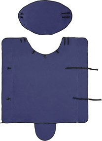 vidaXL Σαμάρι Ίππου Σκούρο μπλε Πολυεστέρας