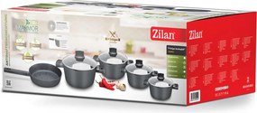 SAUCEPAN SET 9 PCS (EXTRA BOX) BLACK ZLN0942
