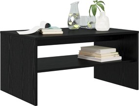 vidaXL Τραπεζάκι σαλονιού Μαύρη Οξυά 80 x 50 x 40 cm