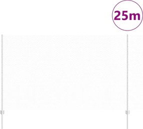 vidaXL Εξωτερική εξάγωνη περίφραξη με στήλη 25 x 1,4 μ Ασημί Δίχτυ