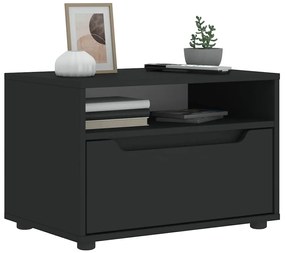 ντουλάπι τηλεόρασης vidaXL "VISNES" Μαύρο 60x40x38 cm Ξύλινη κατασκευή