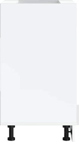 ντουλάπι φούρνου vidaXL "Lucca" Υψηλή στιλπνότητα λευκό