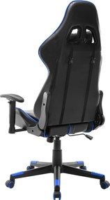 vidaXL Καρέκλα Gaming Μαύρο/Μπλε από Συνθετικό Δέρμα