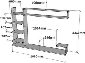 TV Unit Noble - White White
