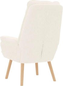 vidaXL Πολυθρόνα Κρεμ 69 x 74 x 93 εκ. Υφάσματος Sherpa
