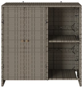 vidaXL Ντουλάπα Αποθήκευσης Γκρι 100x36x102 εκ Ρατάν