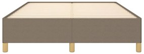 vidaXL Σκελετός Κρεβατιού Χωρίς Στρώμα Taupe 140x200 εκ. Υφασμάτινο