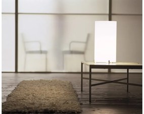 Επιτραπέζιο Φωτιστικό 1xE27 Χειροποίητο Dimmer Οπάλ Γυαλί CPL T1 Prandina -1084000110201-Νίκελ Ματ 1084000110201