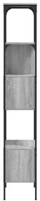 vidaXL Βιβλιοθήκη 5 Επιπέδων Γκρι Sonoma 76x33x188,5 εκ. Επεξεργ. Ξύλο