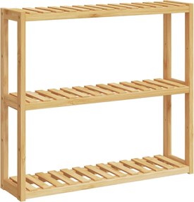 vidaXL Ράφι Μπάνιου 3 Επιπέδων Επιτοίχιο 60x15x54 εκ. από Μπαμπού