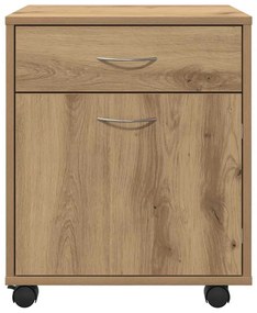 vidaXL Τροχήλατο ντουλάπι Artisan Oak 45x38x54 cm Κατασκευασμένο ξύλο