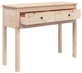 vidaXL Τραπέζι Κονσόλα 100x35x75 εκ. από Μασίφ Ξύλο Πεύκου