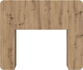 vidaXL Κρεβάτι με Κεφαλάρι Artisan Δρυς 100 cm Επεξεργασμένο Ξύλο