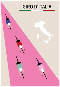 Εικονογράφηση Giro d Italia, Poster Paperago