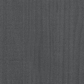 vidaXL Βιβλιοθήκη με 4 Ράφια Γκρι 60x30x140 εκ. από Μασίφ Ξύλο Πεύκου