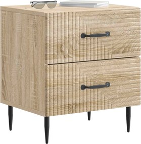 vidaXL Κομοδίνο 2 τεμ. Sonoma Δρυς 43 x 34,5 x 47,5 εκ