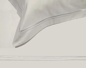 Σεντόνι 190x290εκ. 100% Βαμβακερό 310TC Με 2 Ρίγες Cotton Satin Plain