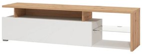 Έπιπλο Τηλεόρασης Arctic Λευκό - Artisan Oak - Λευκή Λάκα 170x41x46 εκ. 170x41x46 εκ.