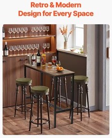 VEVOR Bar Table Height Pub Table Cocktail Counter Kitchen Dining 39x16x35.5 in