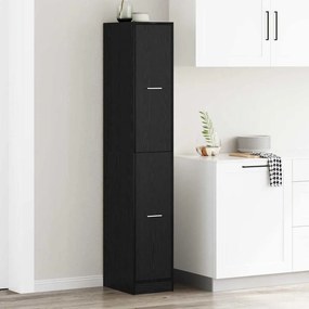 vidaXL Φαρμακευτική Ντουλάπα 30 x 41 x 174,5 εκ. Μαύρη Οξυά